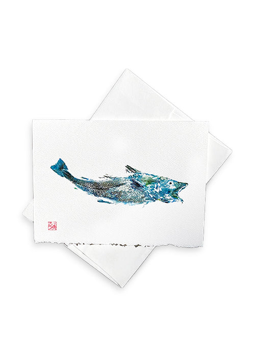 Fish Print cards – Fish Face