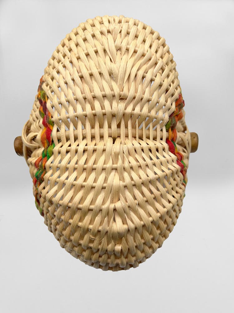 Natural Reed/Cloth Collar – Fish Face