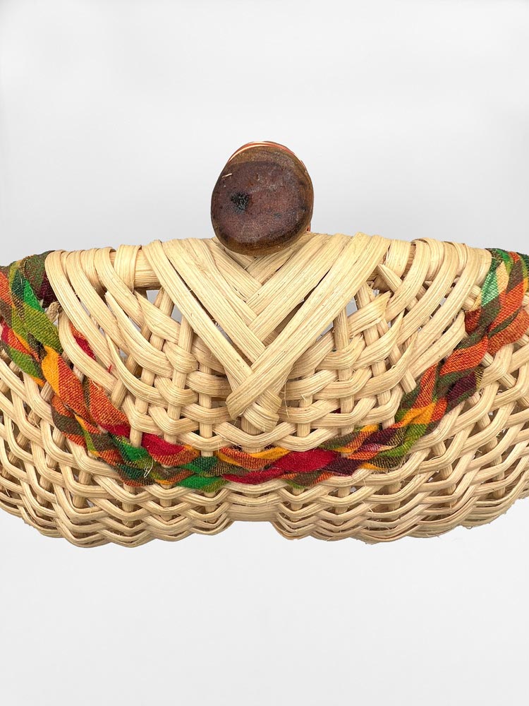 Natural Reed/Cloth Collar – Fish Face